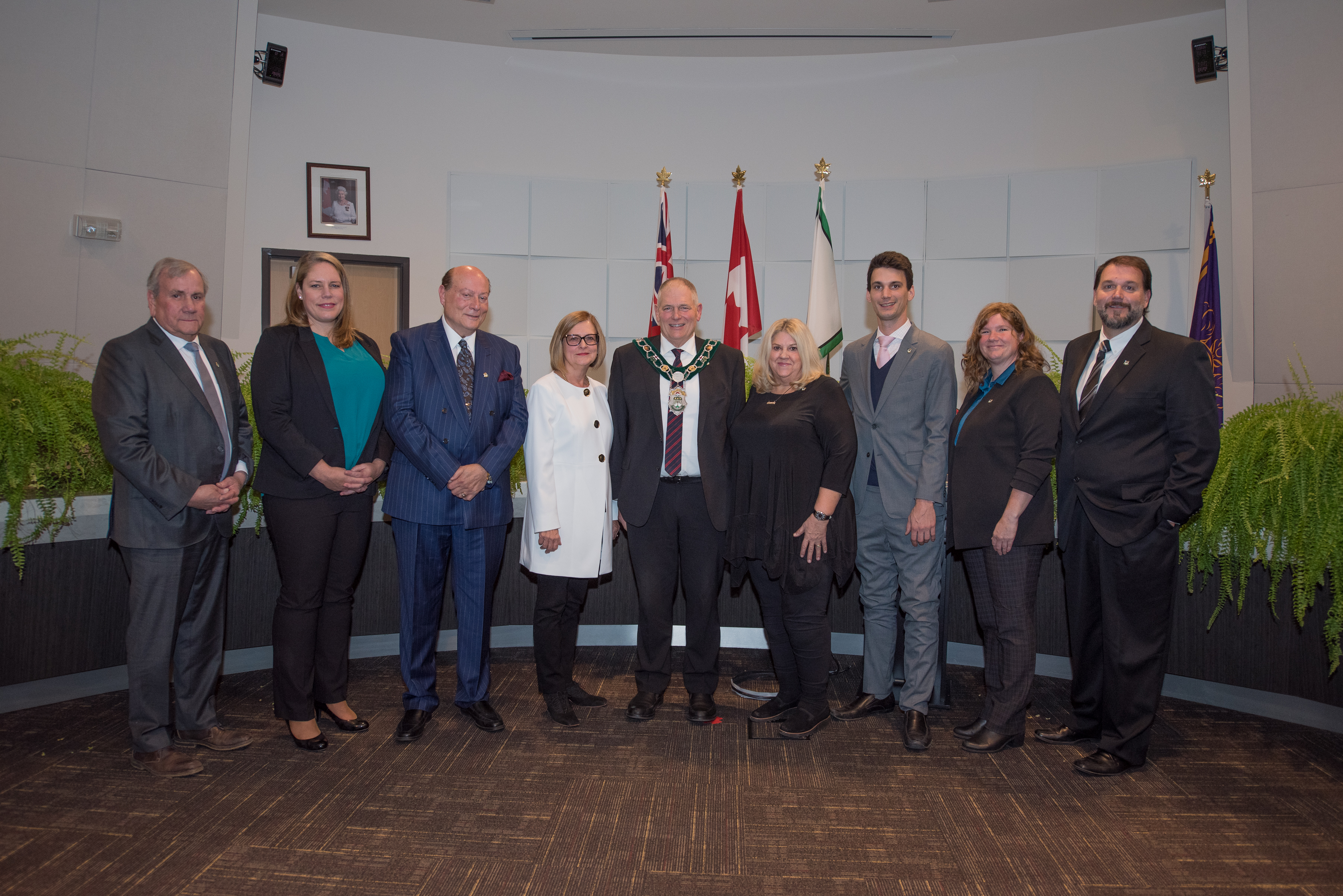 A picture of the 2022-2026 council members, including the Mayor and 8 Ward Councillors.